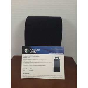 Advanced Ortho Fast Fit‎ Suspension Sleeve Knee Brace Universal Black 620